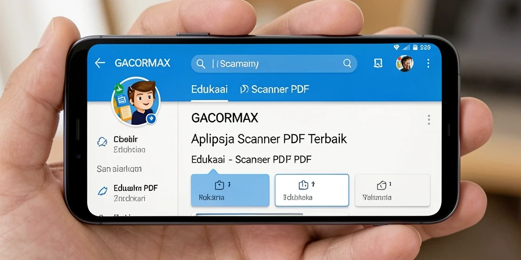 Antarmuka GACORMAX yang sederhana untuk pemindaian PDF.