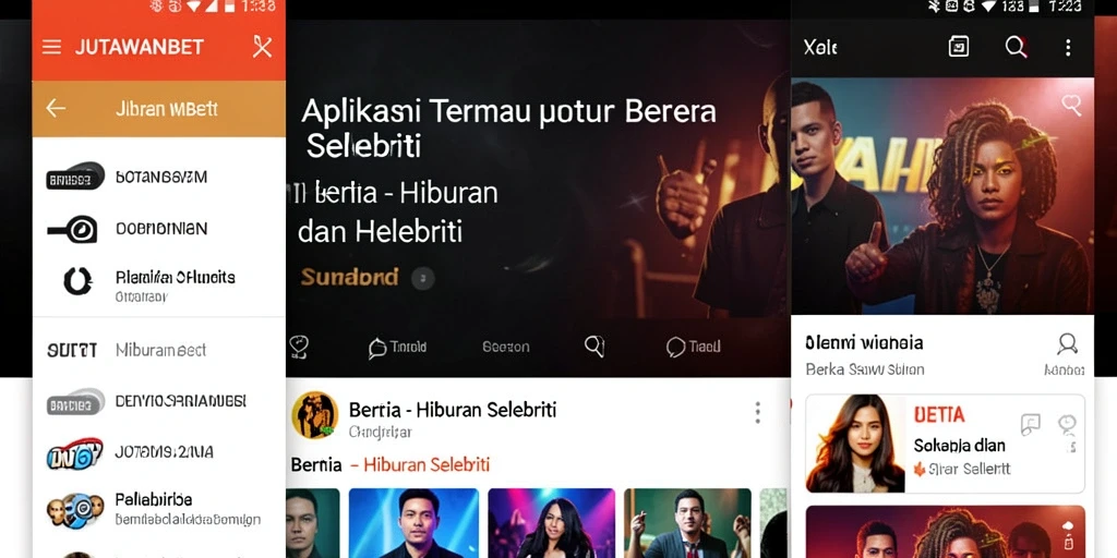 Antarmuka modern dan informatif dari aplikasi JUTAWANBET.