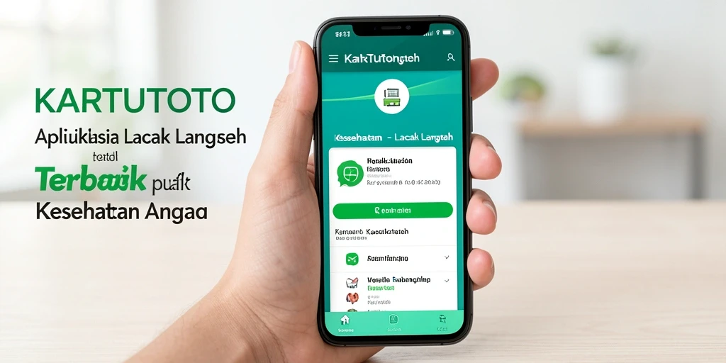 Antarmuka KARTUTOTO menampilkan fitur pelacakan langkah yang intuitif.