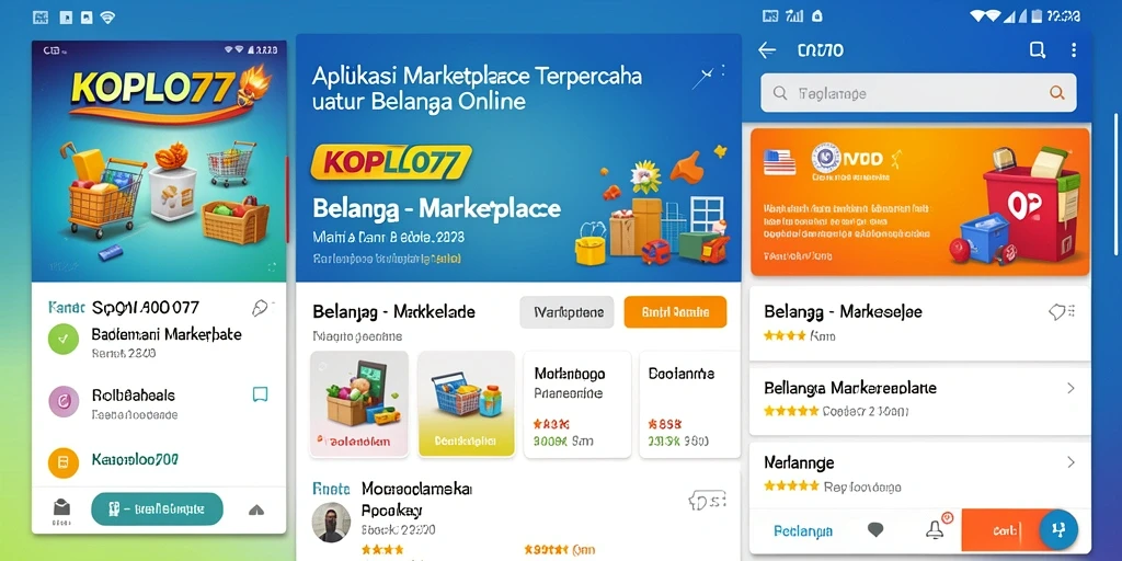 Antarmuka aplikasi KOPLO77 yang user-friendly untuk belanja online.