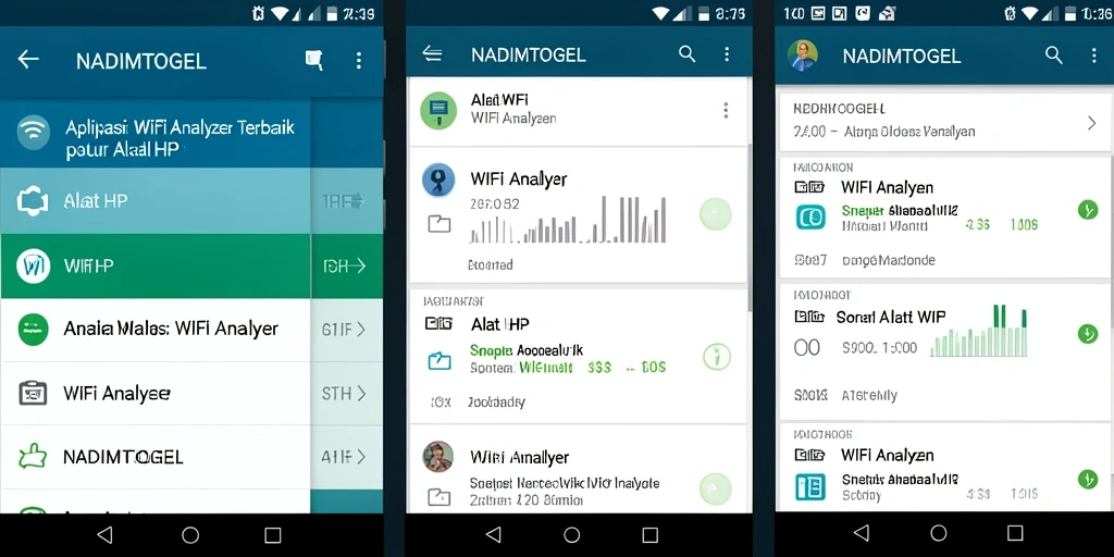 Tampilan antarmuka utama NADIMTOGEL menampilkan analisis WiFi secara jelas.