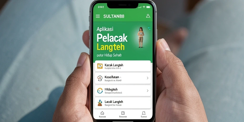 Antarmuka utama SULTAN88 menampilkan langkah harian dan analisis aktivitas.