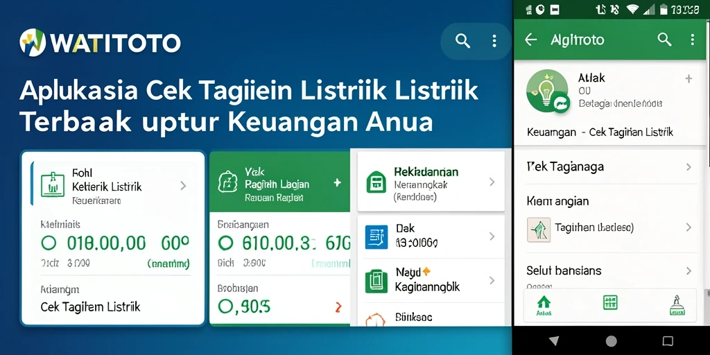 Tampilan antarmuka WATITOTO yang sederhana untuk cek tagihan listrik.